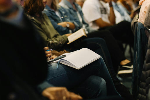 group of people sitting